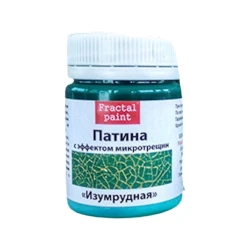 Патина с эффектом микротрещин Fractal Paint Изумрудная, 50 мл