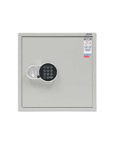 Mebel seyfi Aiko T-40 EL, elektron kodlu, boz, 401x400x356 mm