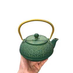 Заварной чайник Smil_0979, чугун, зеленый, 800 мл