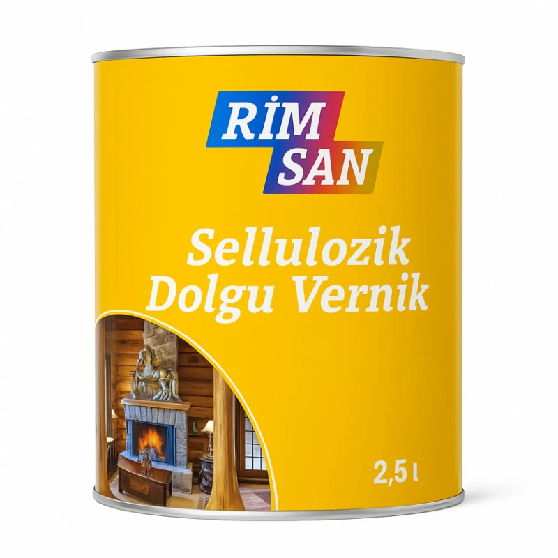 Ağac üçün sellüloz lak RimSan 2,5 l Ağac üçün sellüloz lak RimSan 2,5 l