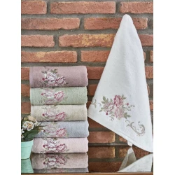 Набор полотенец для лица и рук Dantela 059, 50x90 см, хлопок, разноцветный, 6 шт