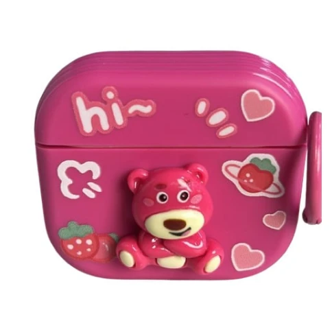 Чехол для наушников Airpods 3 Alo Aks Pink Bear