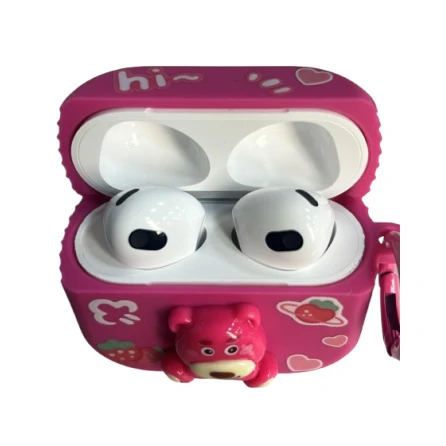 Чехол для наушников Airpods 3 Alo Aks Pink Bear