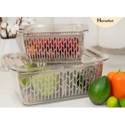 Контейнер для холодильника HomeKet 001, 21x15 см Контейнер для холодильника HomeKet 001, 21x15 см