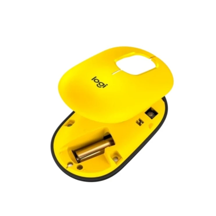 Мышь Logitech Wireless POP Mouse with emoji Yellow
