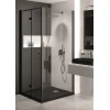 Душевая стенка Kerria Plus Walk-in, 90x200 см, черная/прозрачная