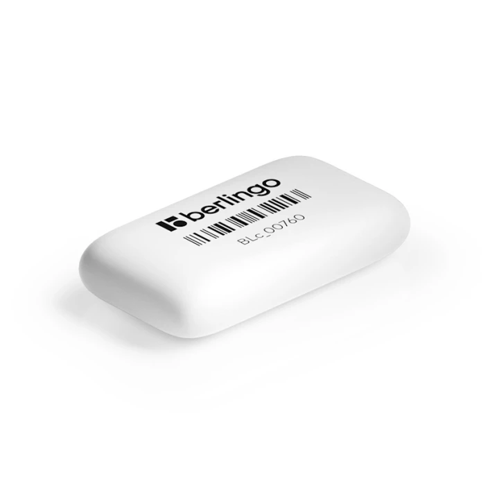 Ластик Berlingo Eraze 760, резина, белый, 44x25x9 мм Ластик Berlingo Eraze 760, резина, белый, 44x25x9 мм