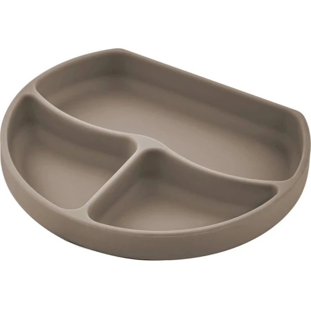 Boşqab Babyjem, 19х17 sm, silikon, 6+ ay, qəhvəyi Boşqab Babyjem, 19х17 sm, silikon, 6+ ay, qəhvəyi