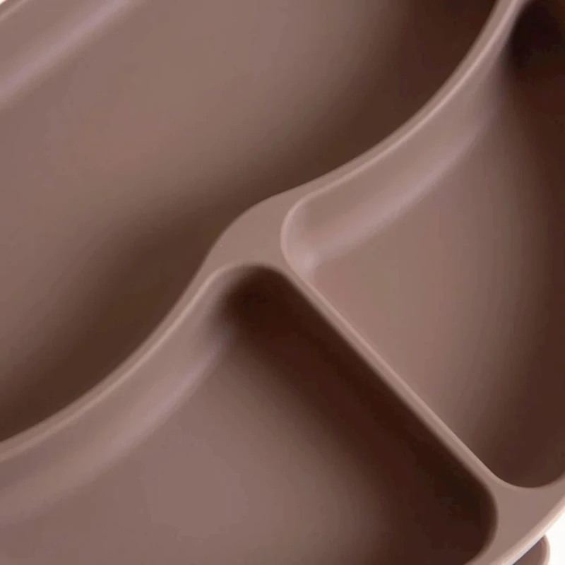 Boşqab Babyjem, 19х17 sm, silikon, 6+ ay, qəhvəyi Boşqab Babyjem, 19х17 sm, silikon, 6+ ay, qəhvəyi