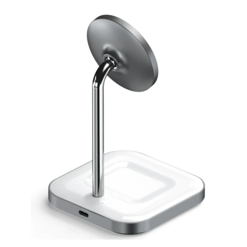 Беспроводное зарядное устройство Satechi Aluminum 2 в 1 Magnetic Wireless Charging Stand Space Grey (ST-WMCS2M) Беспроводное зарядное устройство Satechi Aluminum 2 в 1 Magnetic Wireless Charging Stand Space Grey (ST-WMCS2M)