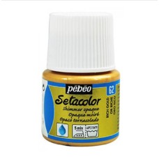 Zərli boya Pebeo parça üçün Setacolor Shimmer Opaque Rich gold 45 ml, qızılı