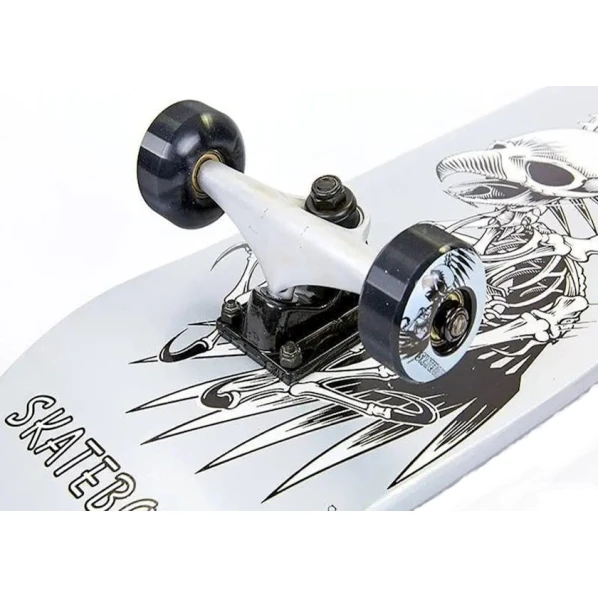 Skeytbord SK-805, hər kəs üçün, qara/gümüşü