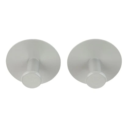 Крючки для ванной JYSK Ekedalen, 5x3 см, 2 шт, серые