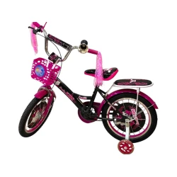 Детский велосипед Lucky Kids Hello Kitty, черный/розовый