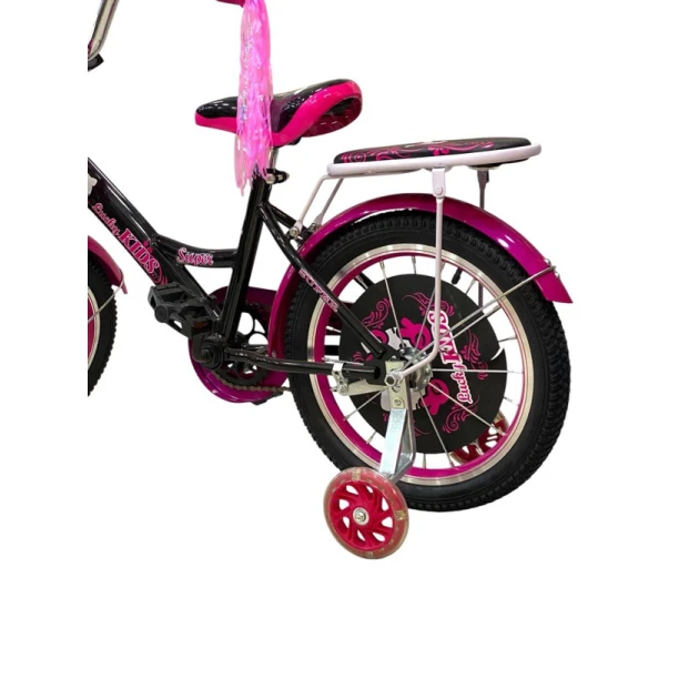 Детский велосипед Lucky Kids Hello Kitty, черный/розовый