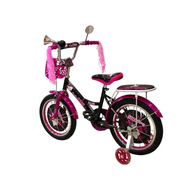 Детский велосипед Lucky Kids Hello Kitty, черный/розовый