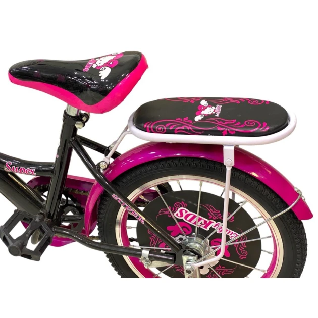 Детский велосипед Lucky Kids Hello Kitty, черный/розовый