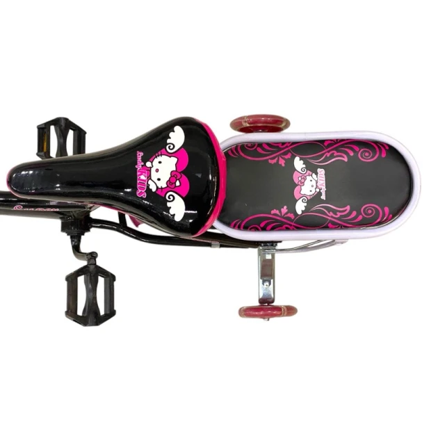 Детский велосипед Lucky Kids Hello Kitty, черный/розовый