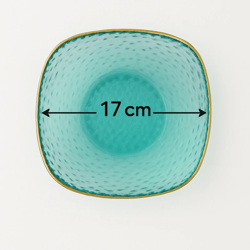 Салатница Home Depo HOME0110, 17 см, бирюзовая