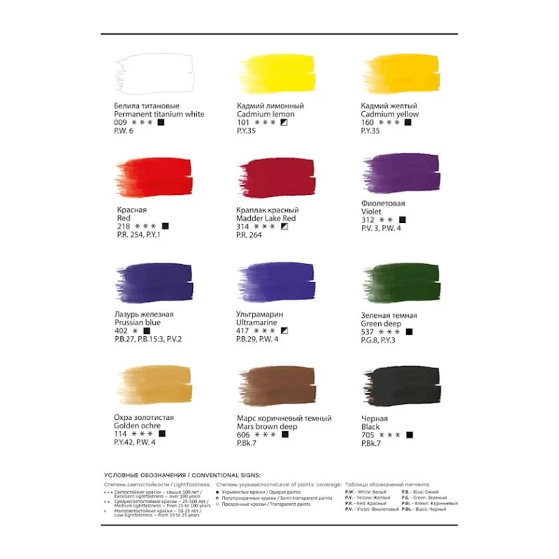 Набор гуаши Гамма Старый мастер Юбилейная, 12 цветов по 18 мл Набор гуаши Гамма Старый мастер Юбилейная, 12 цветов по 18 мл