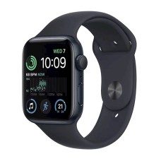 Ağıllı saat Apple Watch SE 2 2022 GPS 44mm Midnight Aluminium Case with Midnight Sport Band Regular (MNTG3LL\A)