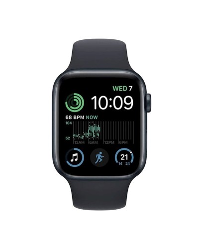Ağıllı saat Apple Watch SE 2 2022 GPS 44mm Midnight Aluminium Case with Midnight Sport Band Regular (MNTG3LL\A)