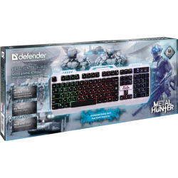 Клавиатура Defender Metal Hunter GK-140L Wired Gaming Keyboard (45140)