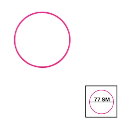 Гимнастический обруч Hula Hoop, 77 см, розовый