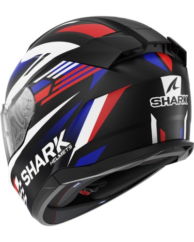 Motosikl dəbilqəsi D-Skwal 3 Firstlap Mat Black-Blue-Red, ölçü M