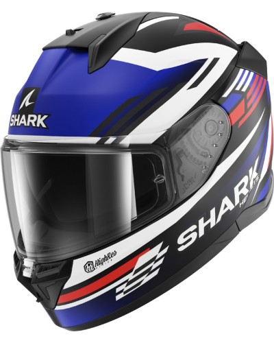 Motosikl dəbilqəsi D-Skwal 3 Firstlap Mat Black-Blue-Red, ölçü M
