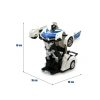Radio ilə idarə olunan maşın-transformer Zhorya Polis 888-BD, ağ/göy, 9.5x22x6 sm, 3+ yaş