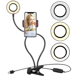 Лампа кольцевая со штативом Live 652