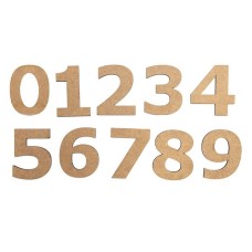 Hazırlamalar dəsti Rosa Talent Rəqəm „8“, 3 sm, MDF, 10 əd