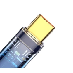 Кабель Baseus Explorer Series Auto Power-Off Fast Charging Data Cable USB to Type-C, Черный