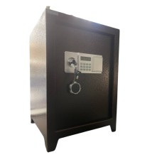 Ofis və mebel seyfi, açarlı və elektron kodlu kilid ilə, qəhvəyi, 65x45 sm - GM_3910005