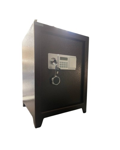 Ofis və mebel seyfi, açarlı və elektron kodlu kilid ilə, qəhvəyi, 65x45 sm - GM_3910005