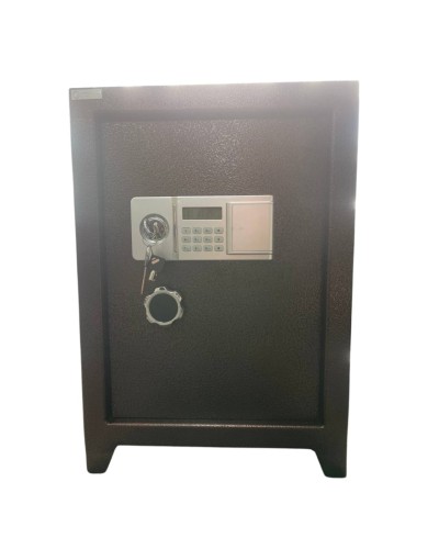 Ofis və mebel seyfi, açarlı və elektron kodlu kilid ilə, qəhvəyi, 65x45 sm - GM_3910005