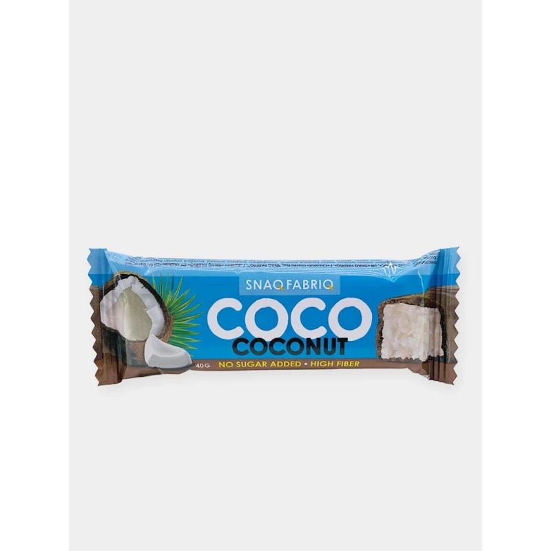 Батончик в шоколаде Snaq Fabriq Кокос 40 г, 1 шт Батончик в шоколаде Snaq Fabriq Кокос 40 г, 1 шт
