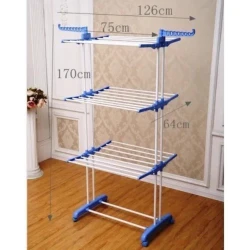 Paltar üçün quruducu tm-0035, döşəməüstü, 126x64x170 sm, plastik, düzbücaq, ağ/mavi Paltar üçün quruducu tm-0035, döşəməüstü, 126x64x170 sm, plastik, düzbücaq, ağ/mavi