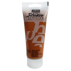 Akril boya Pebeo Studio Acrylics Raw Sienna, təbii siyena, 100 ml