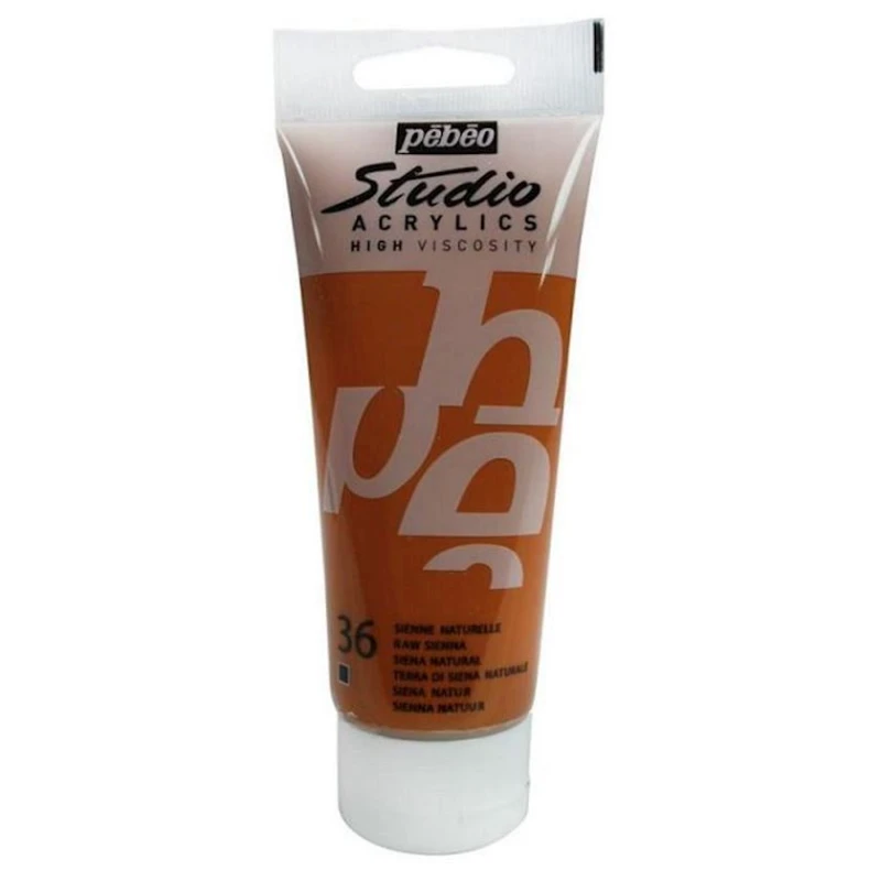 Акриловая краска Pebeo Studio Acrylics Raw Sienna, сиена натуральная, 100 мл