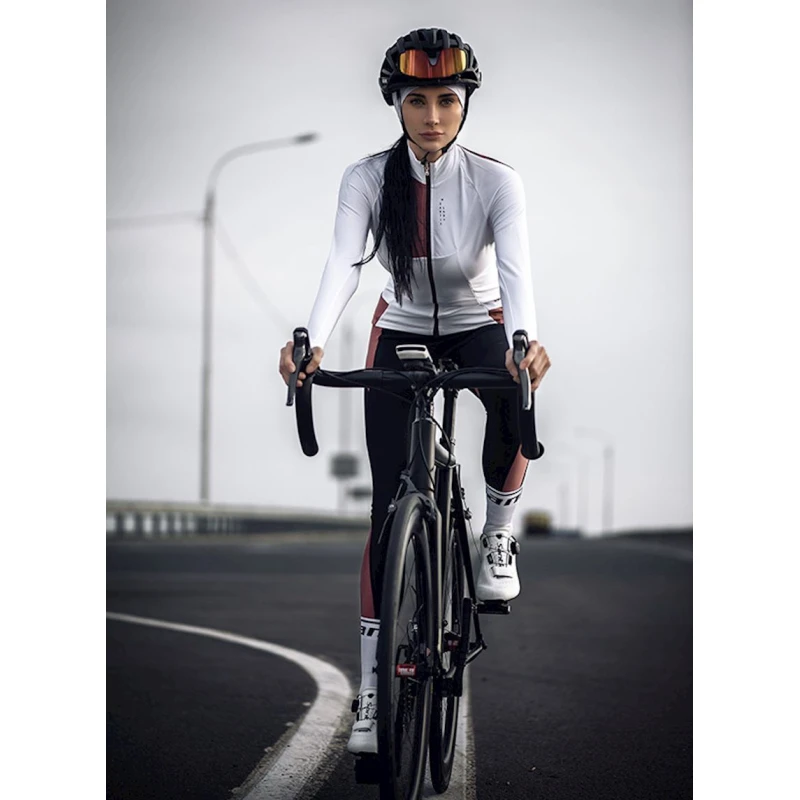 Велоджерси женская Santic L9C01107, белая, размер L