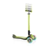 Самокат-кикборд Globber Elite Deluxe Lights, детский, от 3 лет, максимальный вес 50 кг, лаймовый зеленый