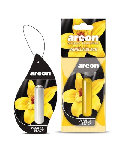 Aromatlaşdırıcı avtomobil üçün Areon Vanilla Black, asma