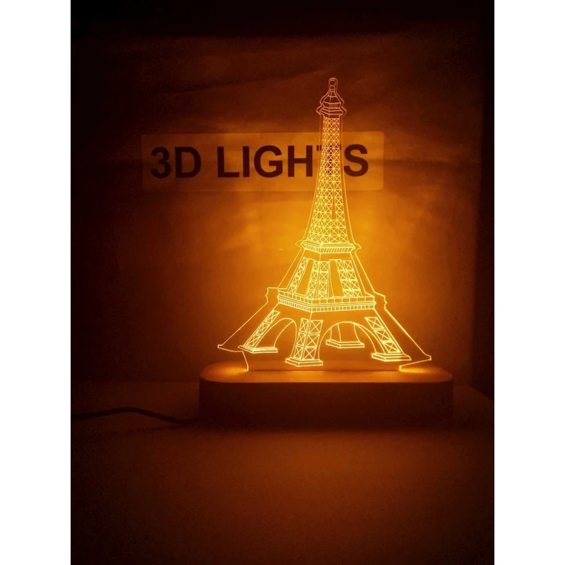 3D-ночник 3d lights ten01, 20x14 см, оранжевый