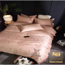 Yataq dəsti MiraNova LQ-004, yorğan üzü 200×230 sm, mələfə 245×250 sm, yastıq üzü 50×70 sm, avro, satin, bej