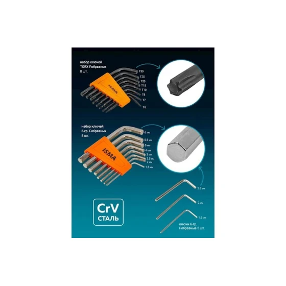 Наборы инструментов ISMA 38841DS