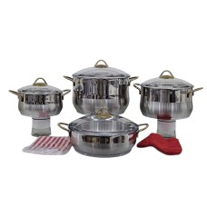 Qazan dəsti Anadolu Cookware SF-155, paslanmayan polad, gümüşü, 8 əşya