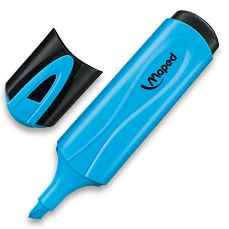 Текстовыделитель Maped Fluo Pep's Classic, скошенный, голубой, 1.0-5.0 мм Текстовыделитель Maped Fluo Pep's Classic, скошенный, голубой, 1.0-5.0 мм