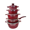 Наборы посуды для готовки Unique ZGH_00085, гранит, красный, 12 предметов Наборы посуды для готовки Unique ZGH_00085, гранит, красный, 12 предметов